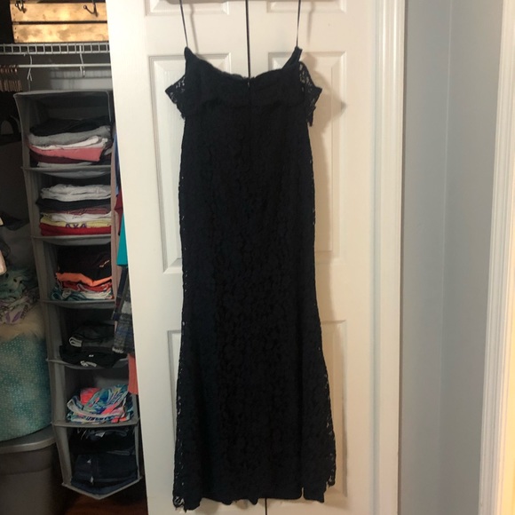 navy blue lace formal lulus dress - Picture 5 of 5